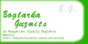 boglarka guzmits business card